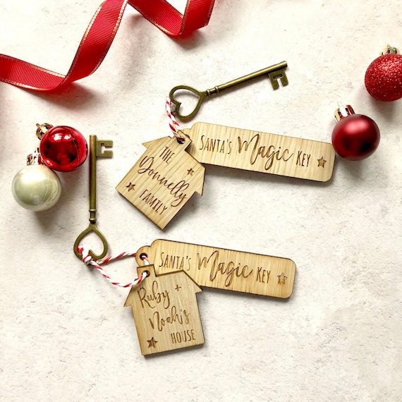 Personalised Santa/'s Magic Key Father Christmas No Chimney Key