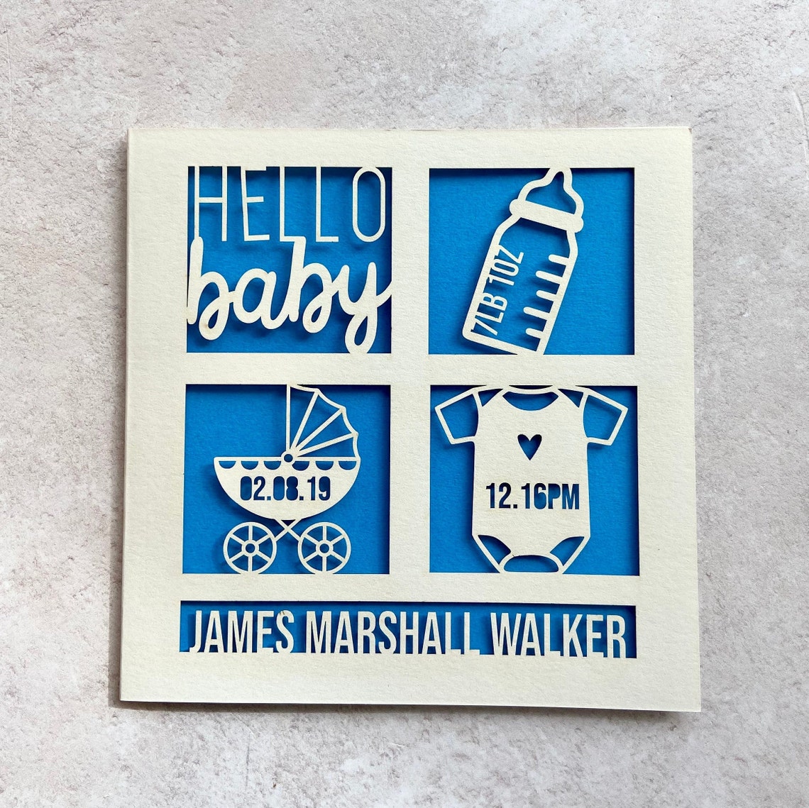 Personalised Baby Boy Card Newborn Gifts Keepsake Cards Etsy UK