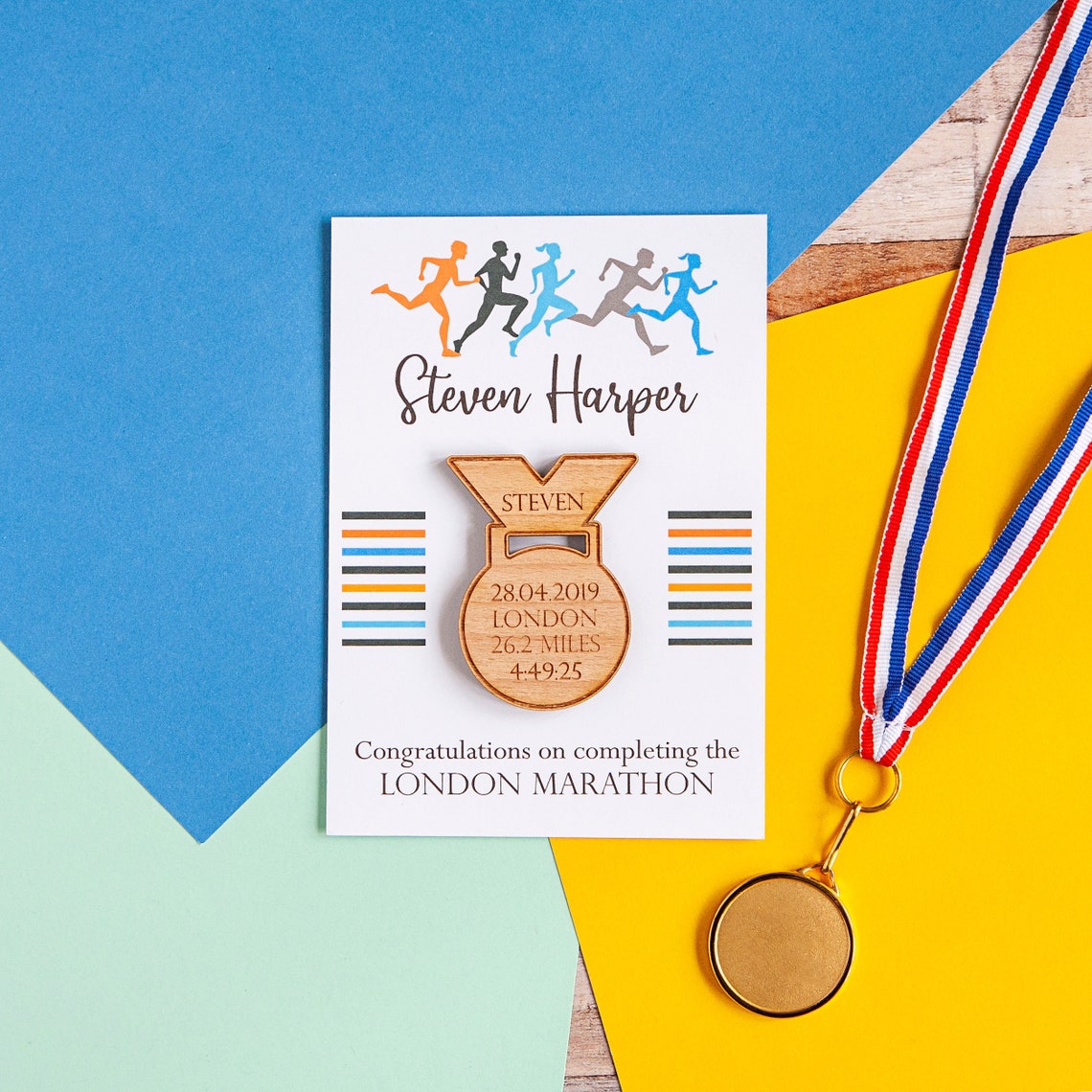Personalised Marathon Card Half Finisher 5K 10 Race Etsy UK