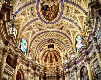 Sicily, Sicily Photo, Palermo Sicily Print, Church Interior Art, Cathedral Wall Decor, Fine Art Photo