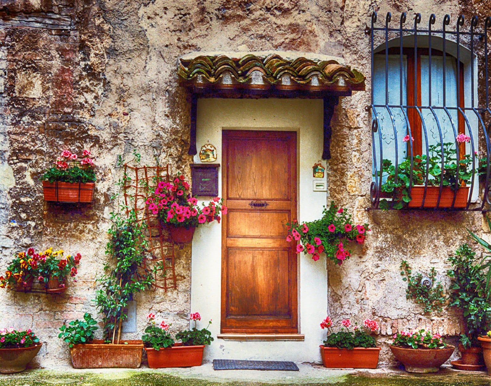 Assisi Italy Umbria Italy Wooden Door Brown Door Stone - Etsy
