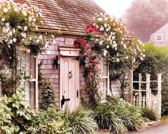Nantucket Beach Cottage New England Coast Nantucket Island Etsy