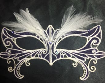 Embroidered Hand Made Venetian Masks: