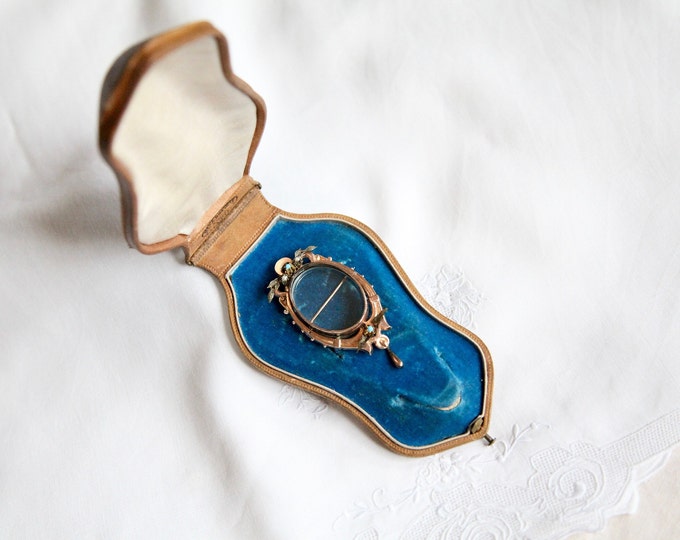Victorian Velvet Jewelry Box Blue Velvet Jewelry Display Etsy