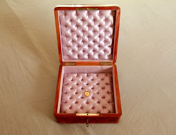 SOLD - Antique Marquetry Jewelry Box, Napoleon II… - image 1