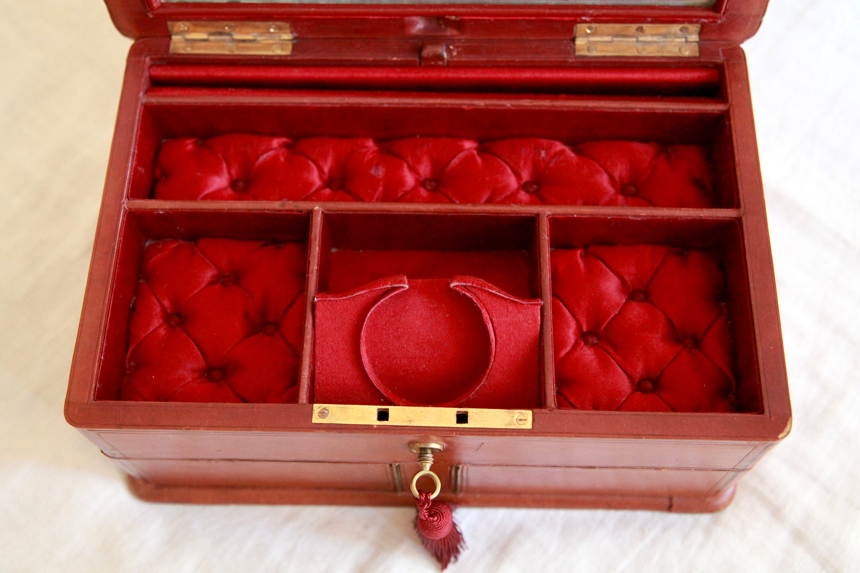Antique French Jewelry Box Antique Jewelry Travel Box Etsy