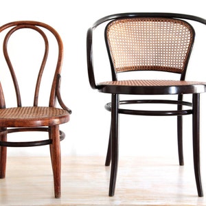 Thonet Chair Vintage Original from Wien Austria with Stamps, Early Bentwood Nursing Chair, Furniture Design Classics