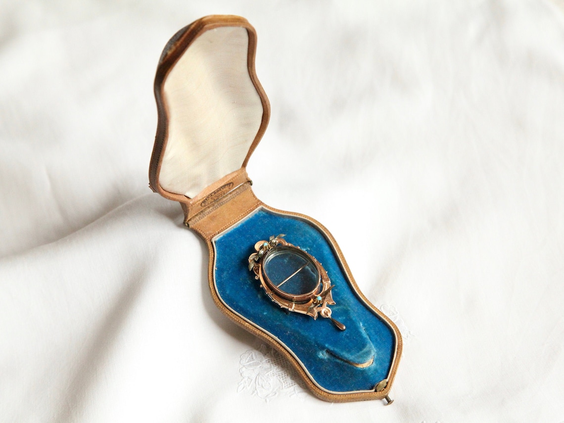 Victorian Velvet Jewelry Box Blue Velvet Jewelry Display Etsy