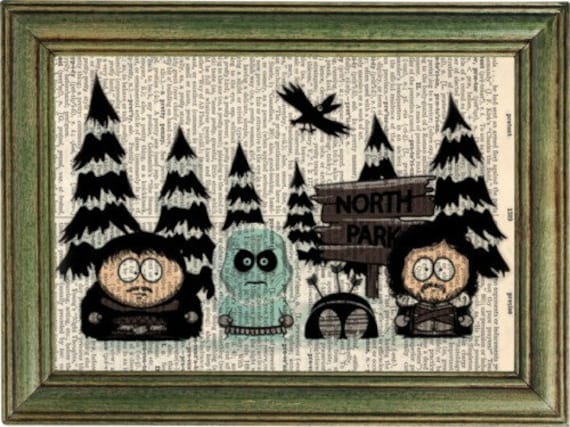 Game Of Thrones South Park Mash Up Art South Park Art Game Etsy