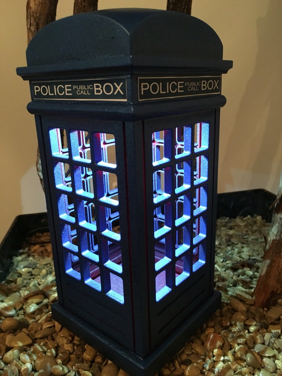 Dr Who tardis inspired lamp tardis lamp Tardis lamp shade | Etsy