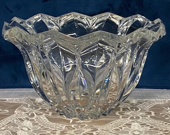 JG Durand Calliope Cristal J.G. Round Bowl Made in France