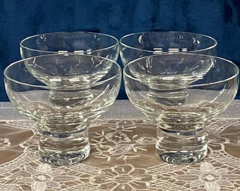 Luigi Bormioli CHOPIN Blown Crystal Glass Champagne 11 3/4 Ounce Coupes Set of 4 Made in Italy