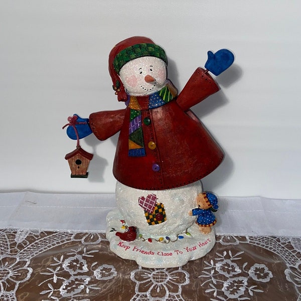 San Francisco Music Box "Keep Friends Close to your Heart" Musical Snowman