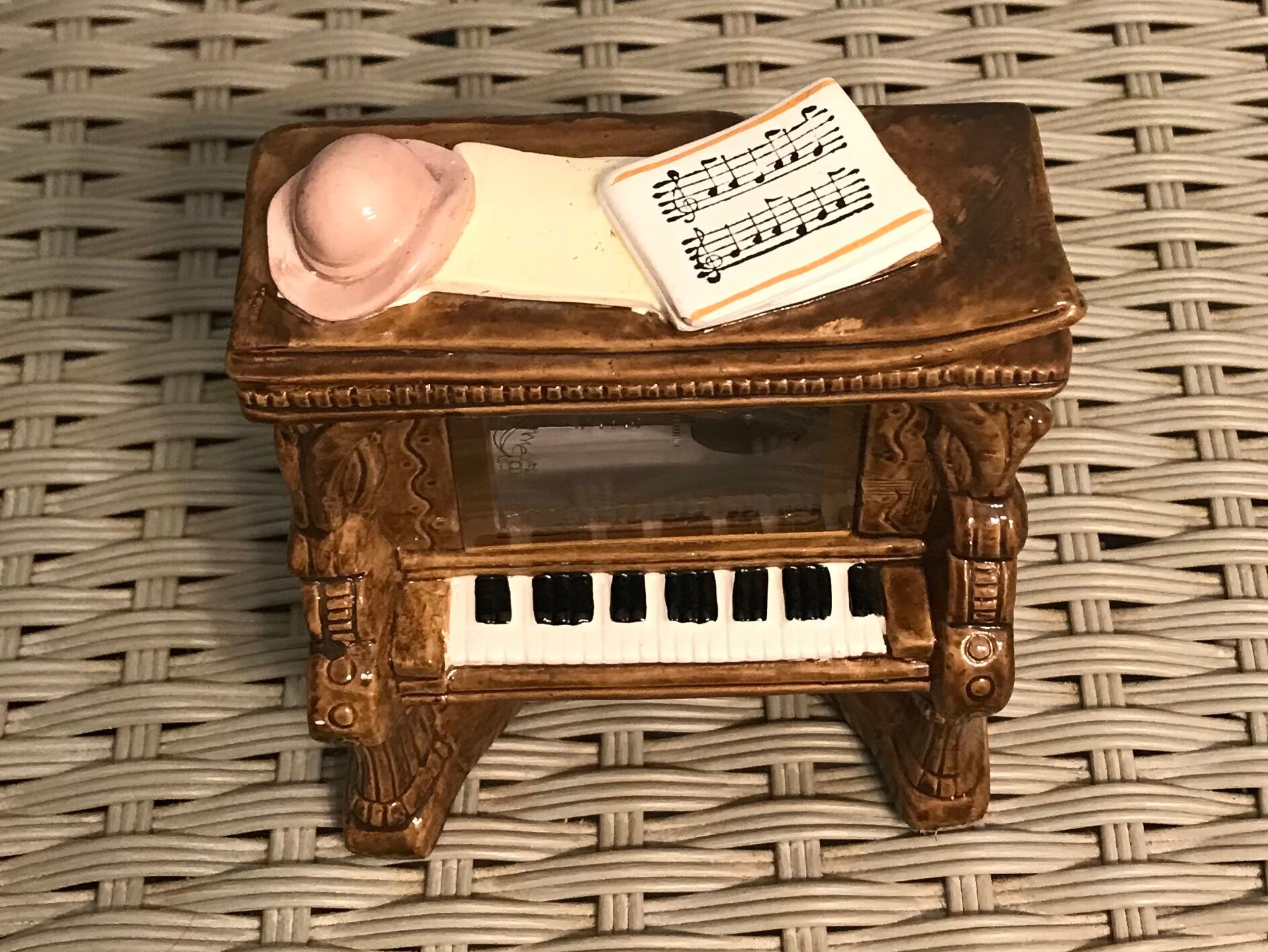 Vintage TOYO Ceramic Player Piano Music Box Plays Etsy