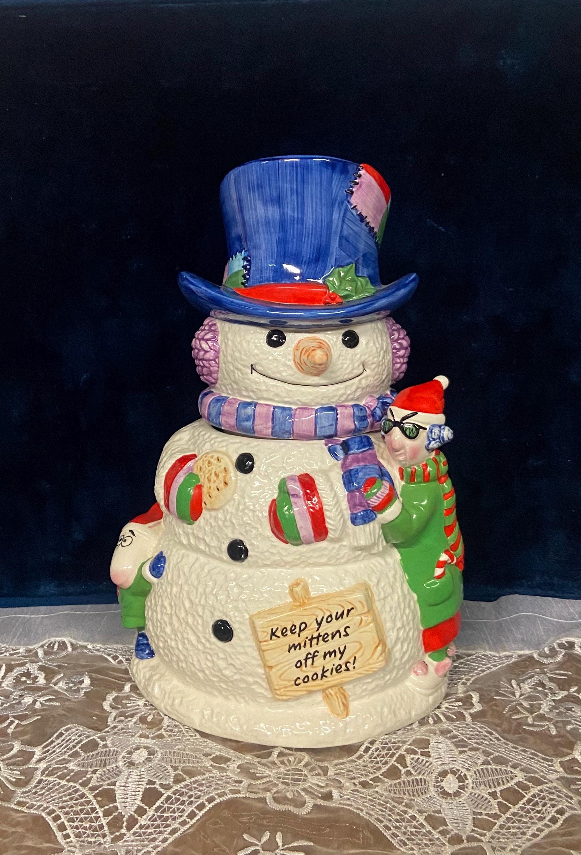 マニー　XmasDX置物（小物入れ） SHOEBOX MAXINE, Her Dog Floyd & Snowman Cookie JAR - Etsy