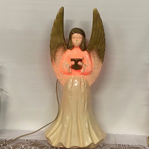 Union Products Injection Molded Illuminated Christmas Angel Figurine