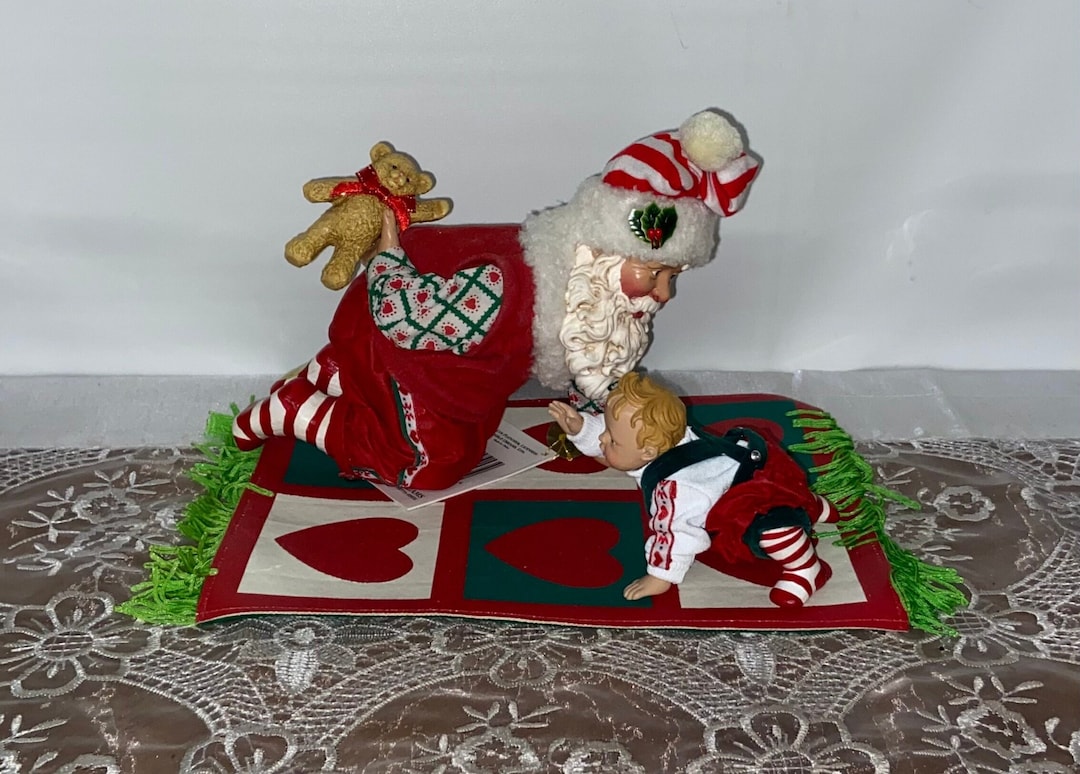 Clothtique by Possible Dreams Santa Claus & Child Hide and Seek ...