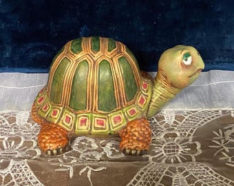 HOLLAND MOLD Retro 1970’s Handpainted Hobbyist Turtle Figurine