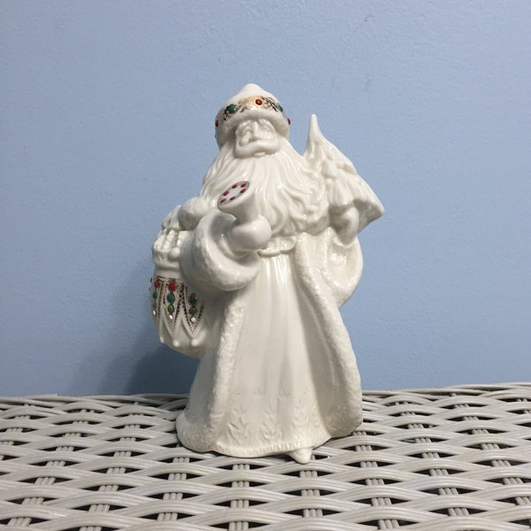 Christmas Lenox China Jewels Collection Santa Kris Kringle Figurine 3rd in Series