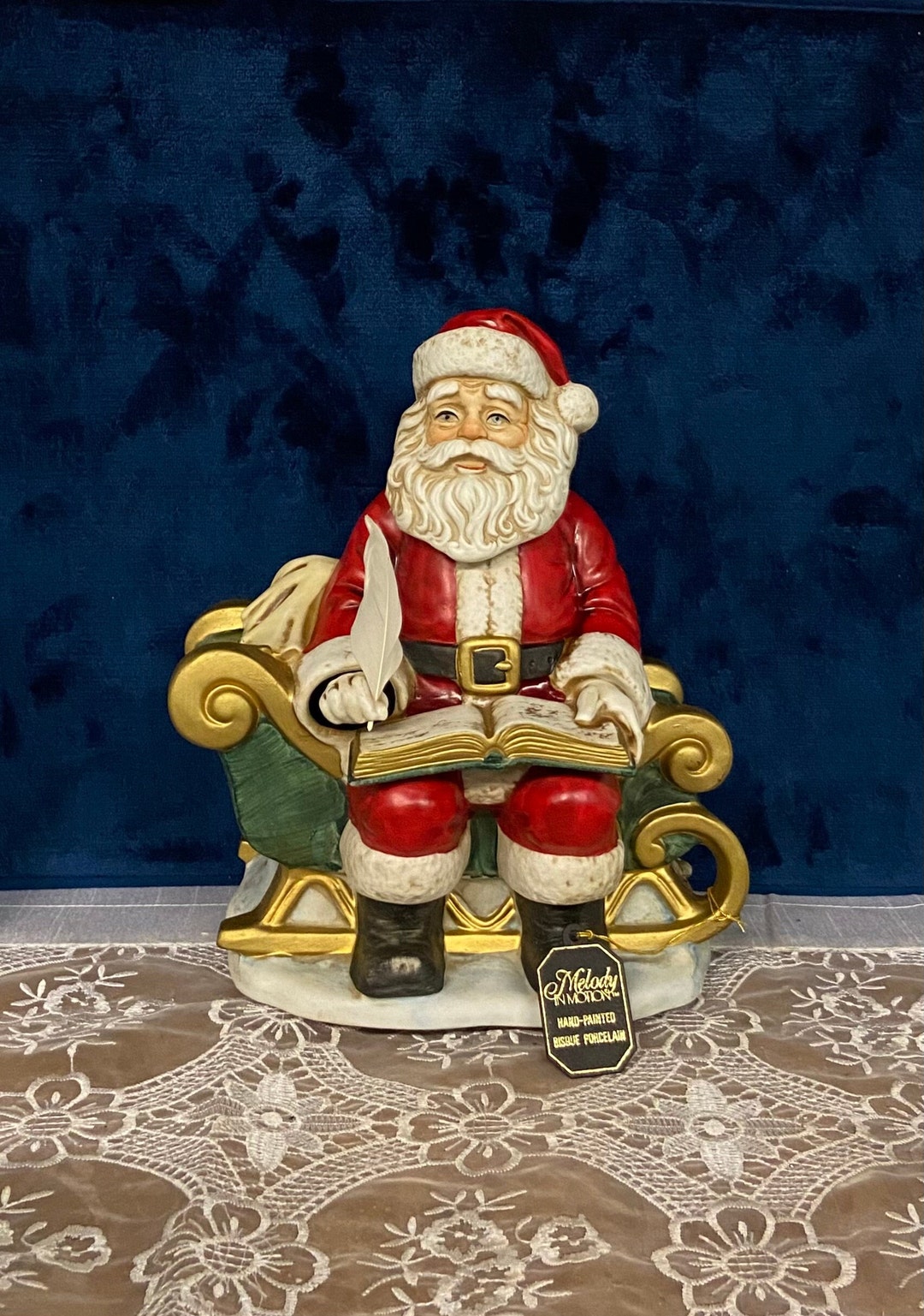 Melody in Motion 1986 Animated & Musical Santa Claus Hand Etsy