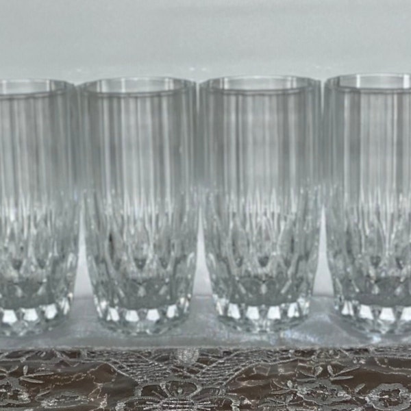 Cristal d' Arques-Durand BRETAGNE Highball Glasses Set of 4