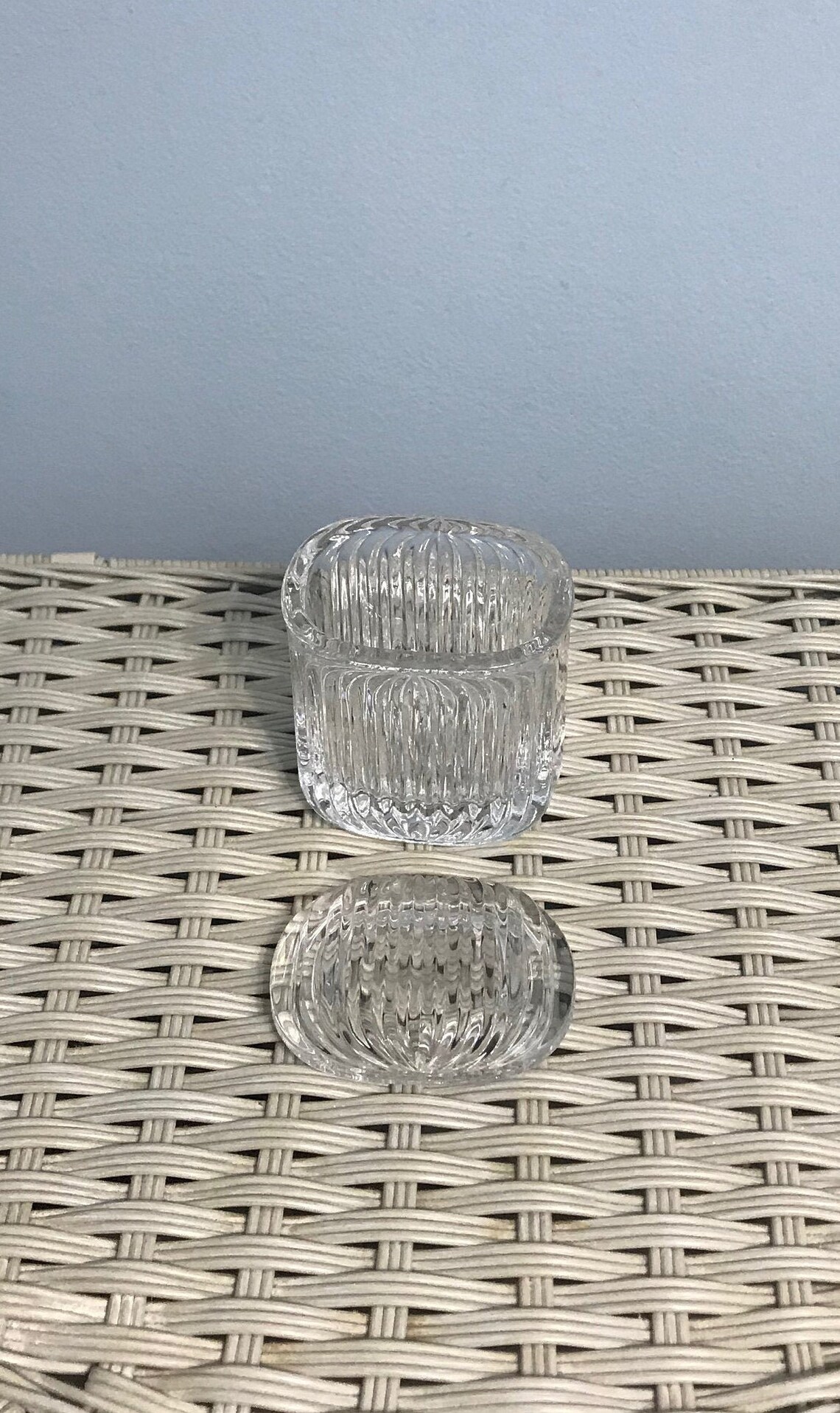 Retro Art Deco Ribbed/Fluted Clear Glass Sugar Bowl Creamer Etsy