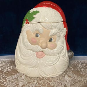 Santa Claus Christmas Cookie Jar