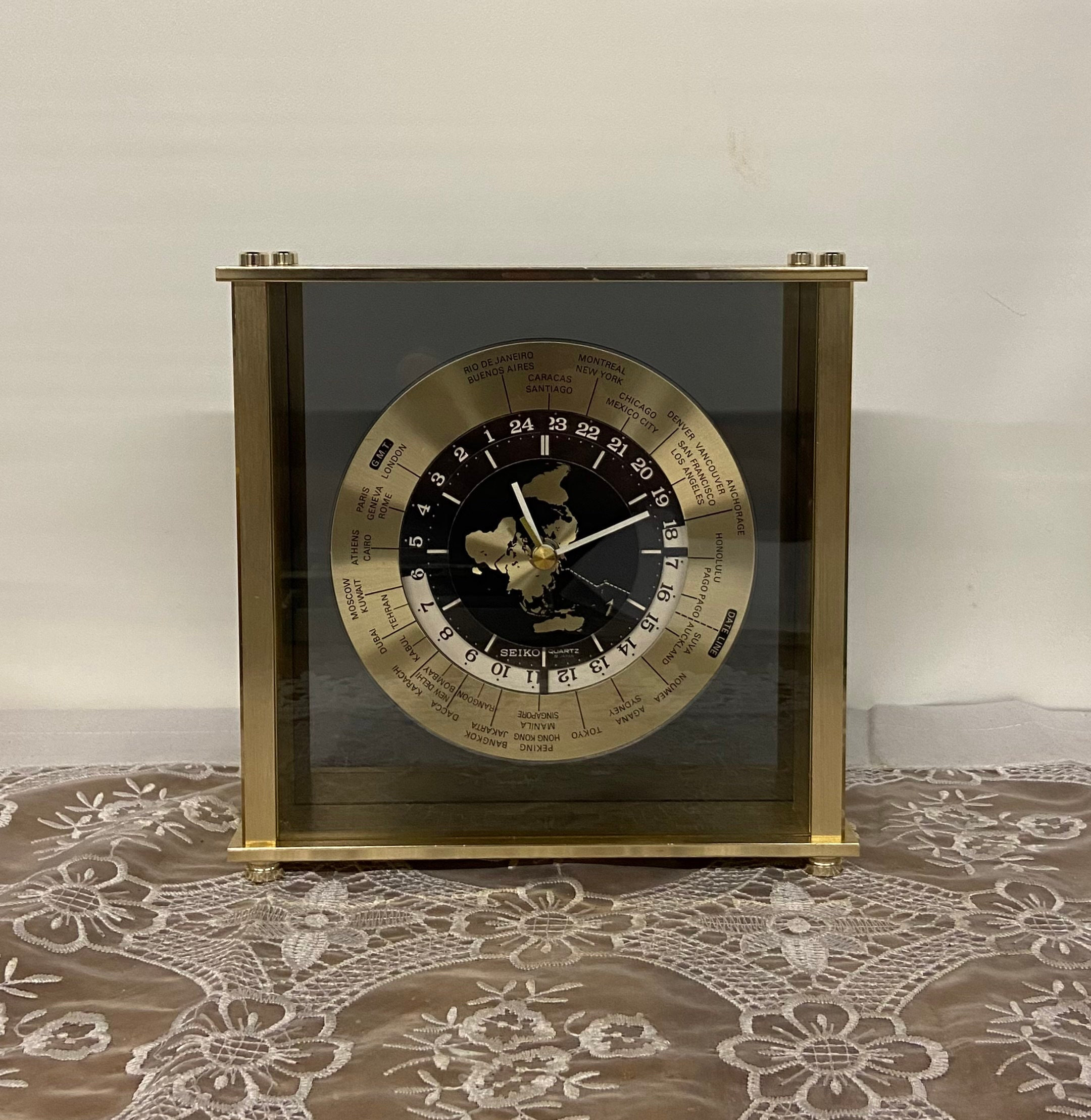 Seiko WORLD CLOCK/Vintage Seiko World Clock/Seiko/Vintage Seiko table