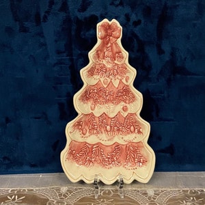 Noble Excellence Twas the Night Before Christmas Christmas Tree Shaped Plate