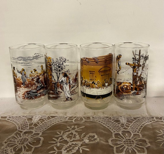 Jesus Tumbler Libbey Glass Jesus Tumbler Libbey Glass