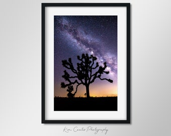 Joshua Tree National Park Print | Night Sky Print | Milky Way | Starry Sky Art | Southwest Decor | Desert Wall Art | Astrophotgraphy