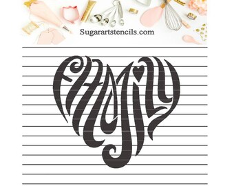 heart shaped words etsy