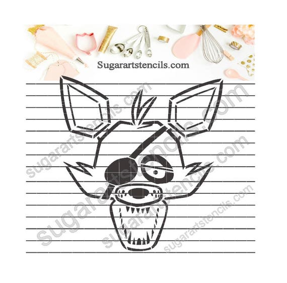 Items Similar To Five Nights At Freddys Foxy Stencil Pyo NB1355 FNAF On items-similar-to-five-nights-at-freddys-foxy-stencil-pyo-nb1355-fnaf-on