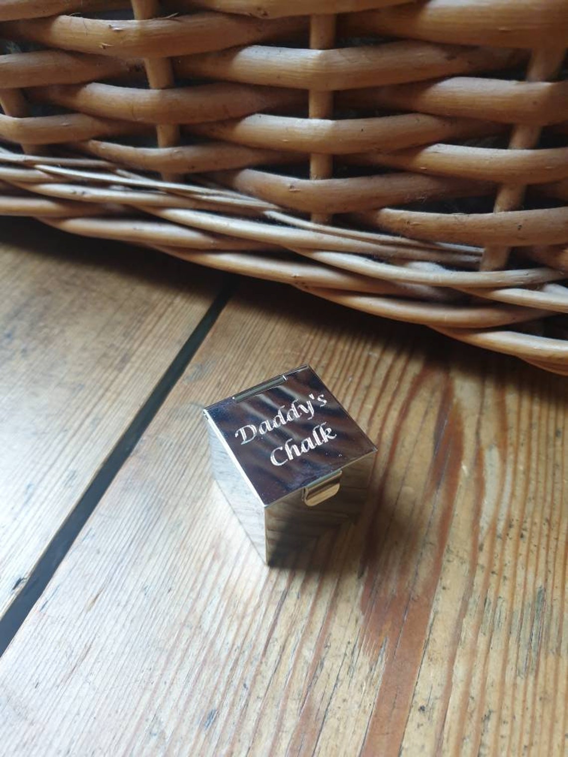 Silver Plated Snooker/Pool Chalk Holder with Chalk Etsy