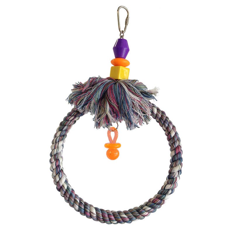 Feathersmart Parrot Bird Rope Swingsmall Etsy