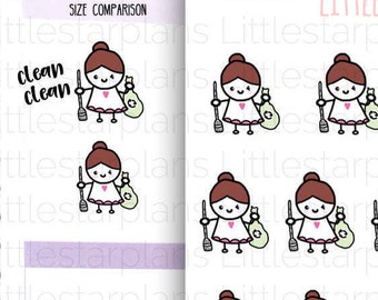 Mimi - Cleaning, House Chores, Recycle Planner Stickers