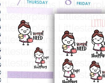 Mimi - Mixed Shopping Addicts Planner Stickers (MI008)