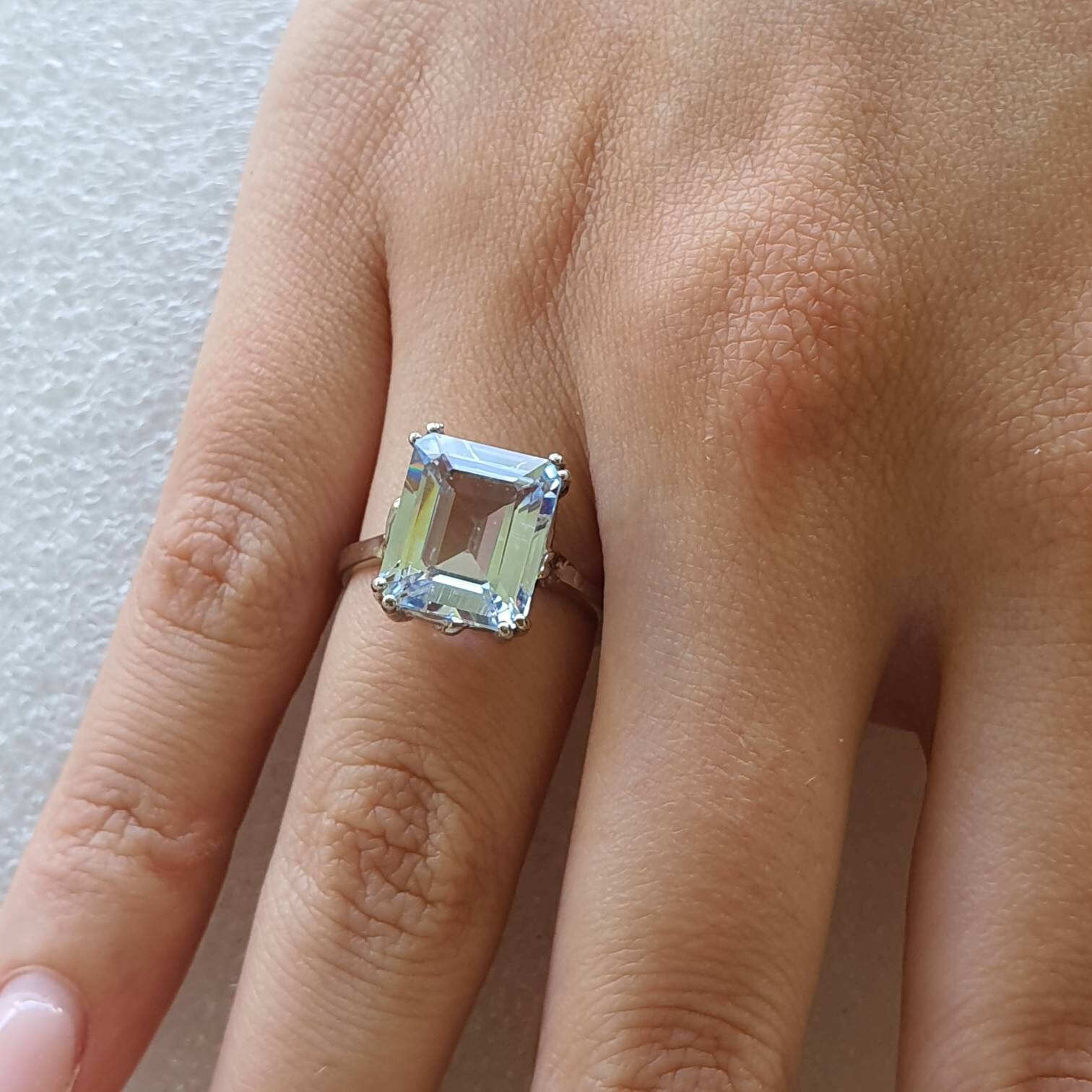 Aquamarine mothers deals ring