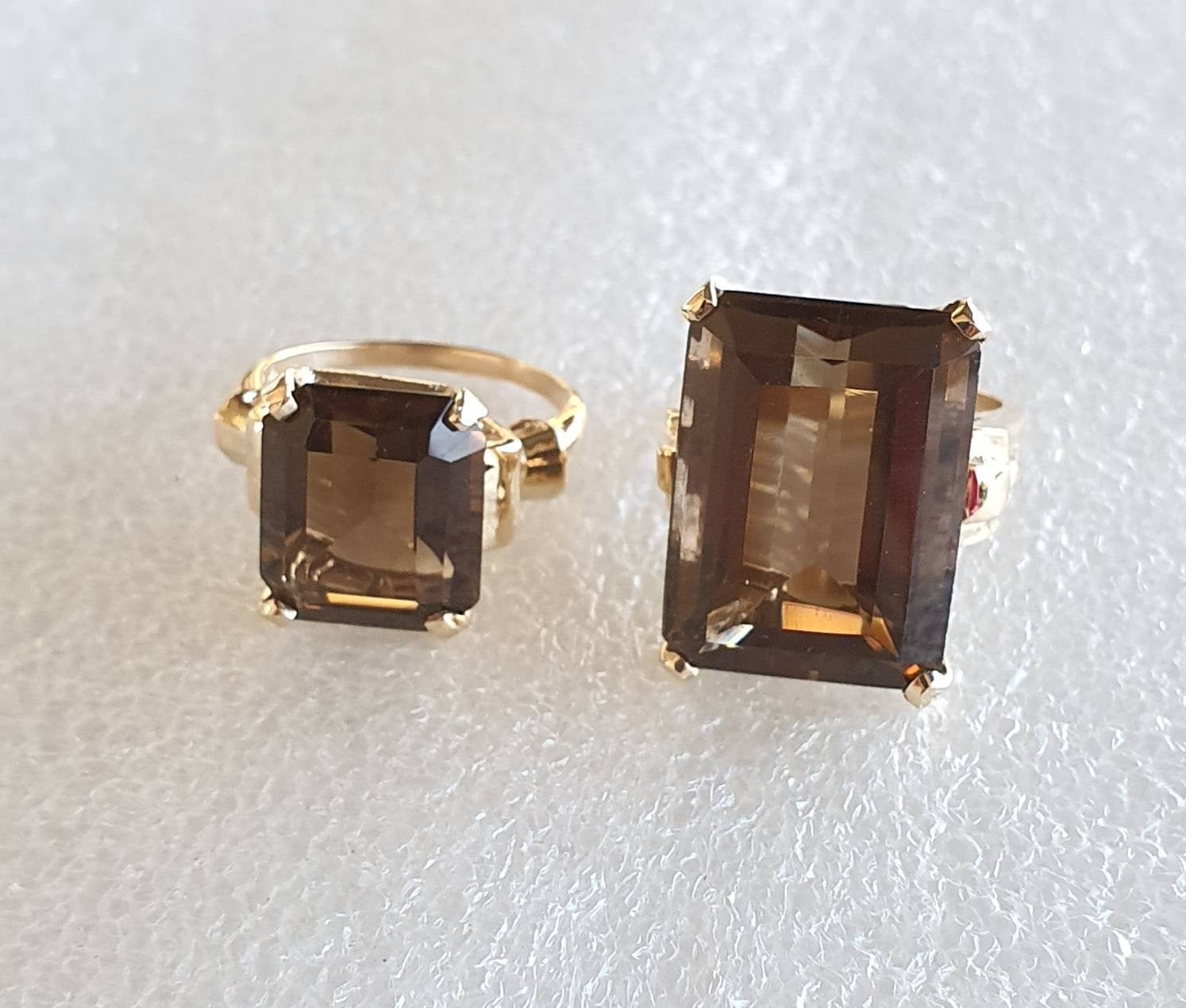 Smoky Quartz Ring. Very Large Smoky Quartz Ring. Smoky Quartz 