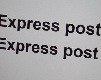 Express Post fee-Express post fee