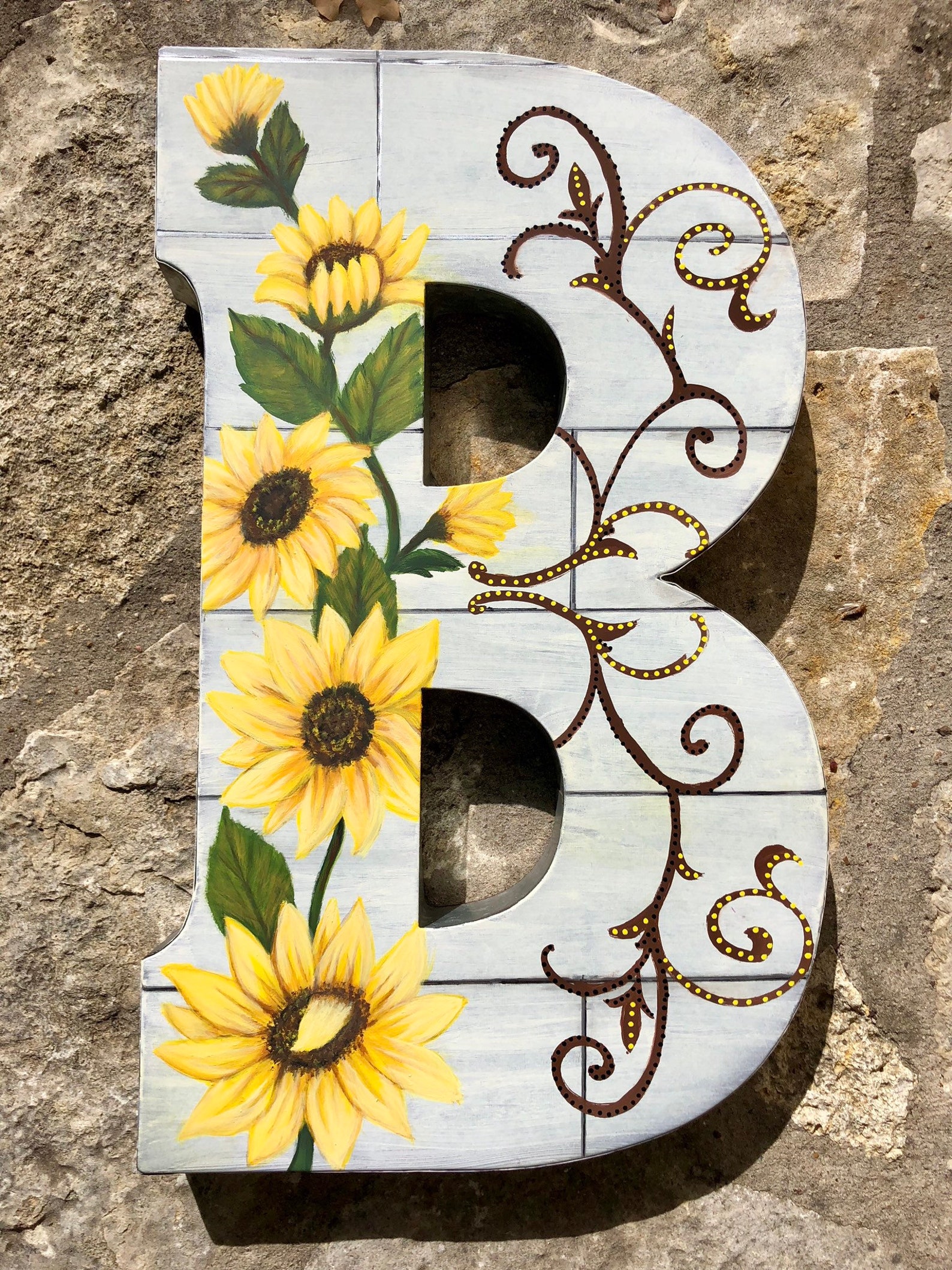 Metal Letters Custom Painted - Etsy