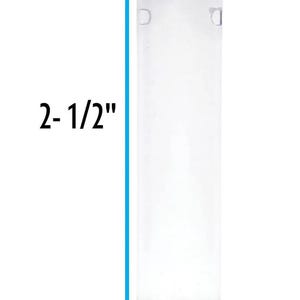 May include: Clear plastic tube with a diameter of 9/16 inches and a height of 2-1/2 inches.