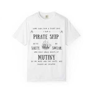 Pirate Ship Humor T-Shirt | Unisex Graphic Tee | Funny Gift for Sailors, Pirates, Birthday, Nautical Lovers, Casual Wear