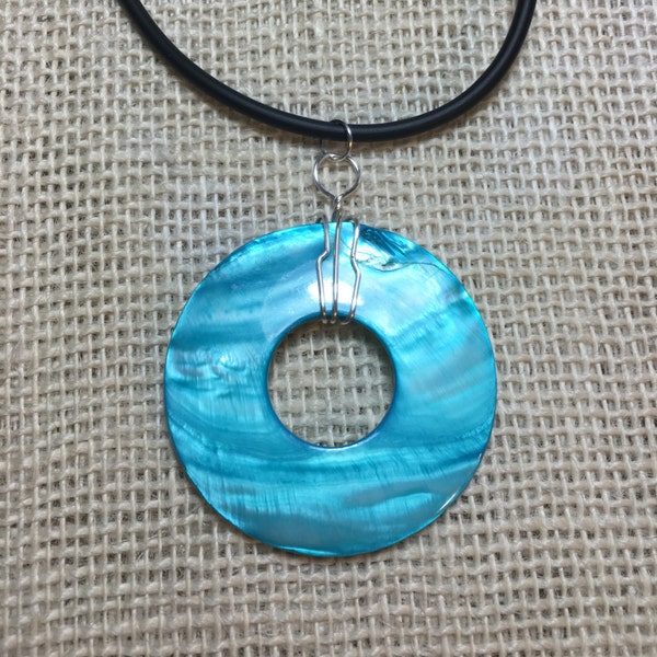 The Joyful Heart Foundation Blue Shell Pendant No More Necklace