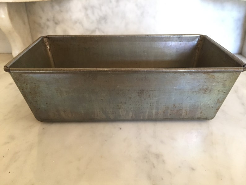 Vintage 1940's Metal Loaf Pan 11 Metal Baking Pan Rolled Etsy