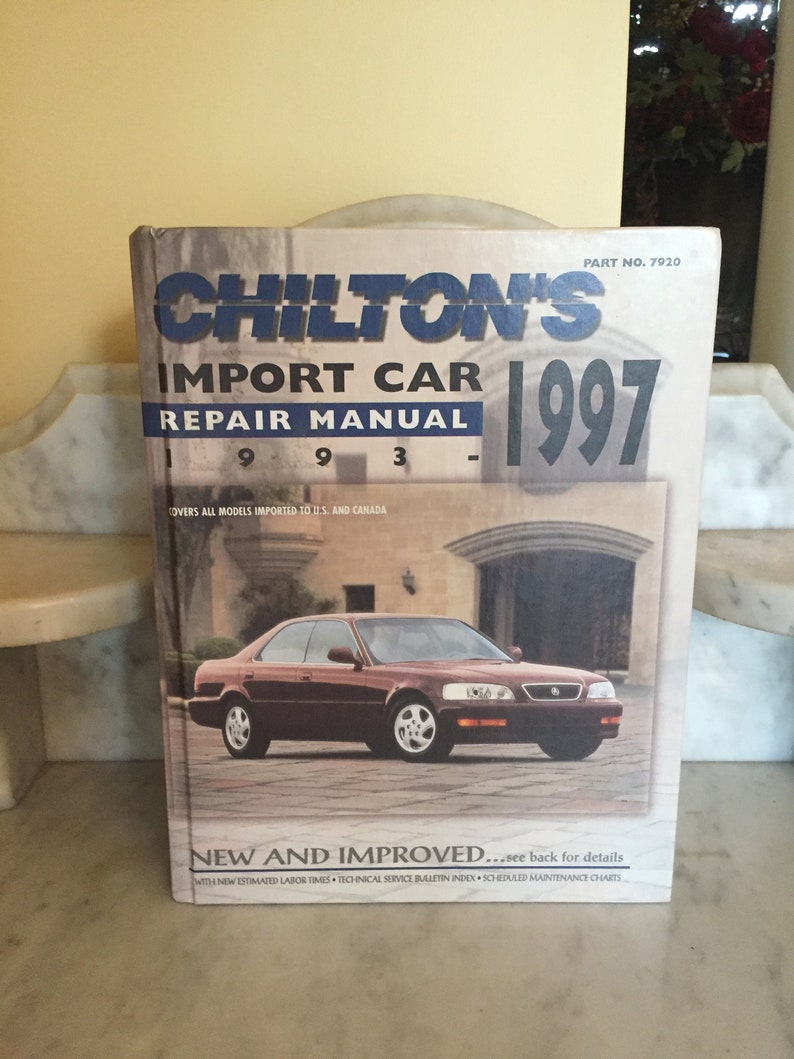 Vintage Chilton 1997 Import Car Repair Manuel Hardcover Book - Il 794xN.2611558844 4so3