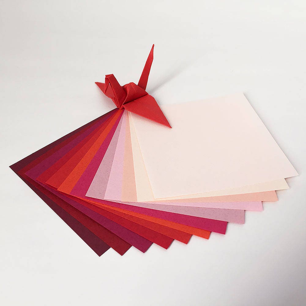 Red Origami Paper 