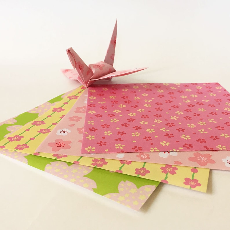 Origami Paper Sheets 36 sheets Sakura Pattern Design Paper