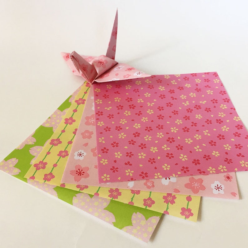 Origami Paper Sheets 36 sheets Sakura Pattern Design Paper
