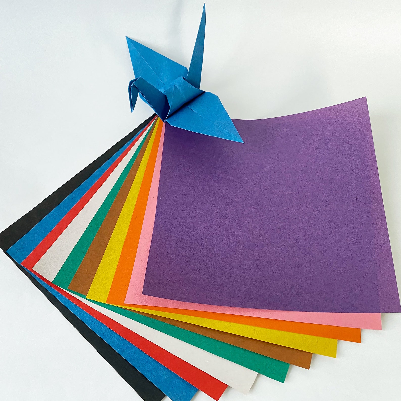 Origami Paper Sheets Multi Color Kraft Paper 40 Sheets for Etsy UK